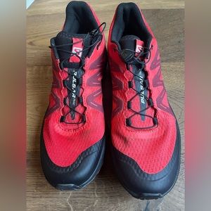 Salomon Pulsar Trail Men's Shoes - Poppy Red/Red/Black Size 10